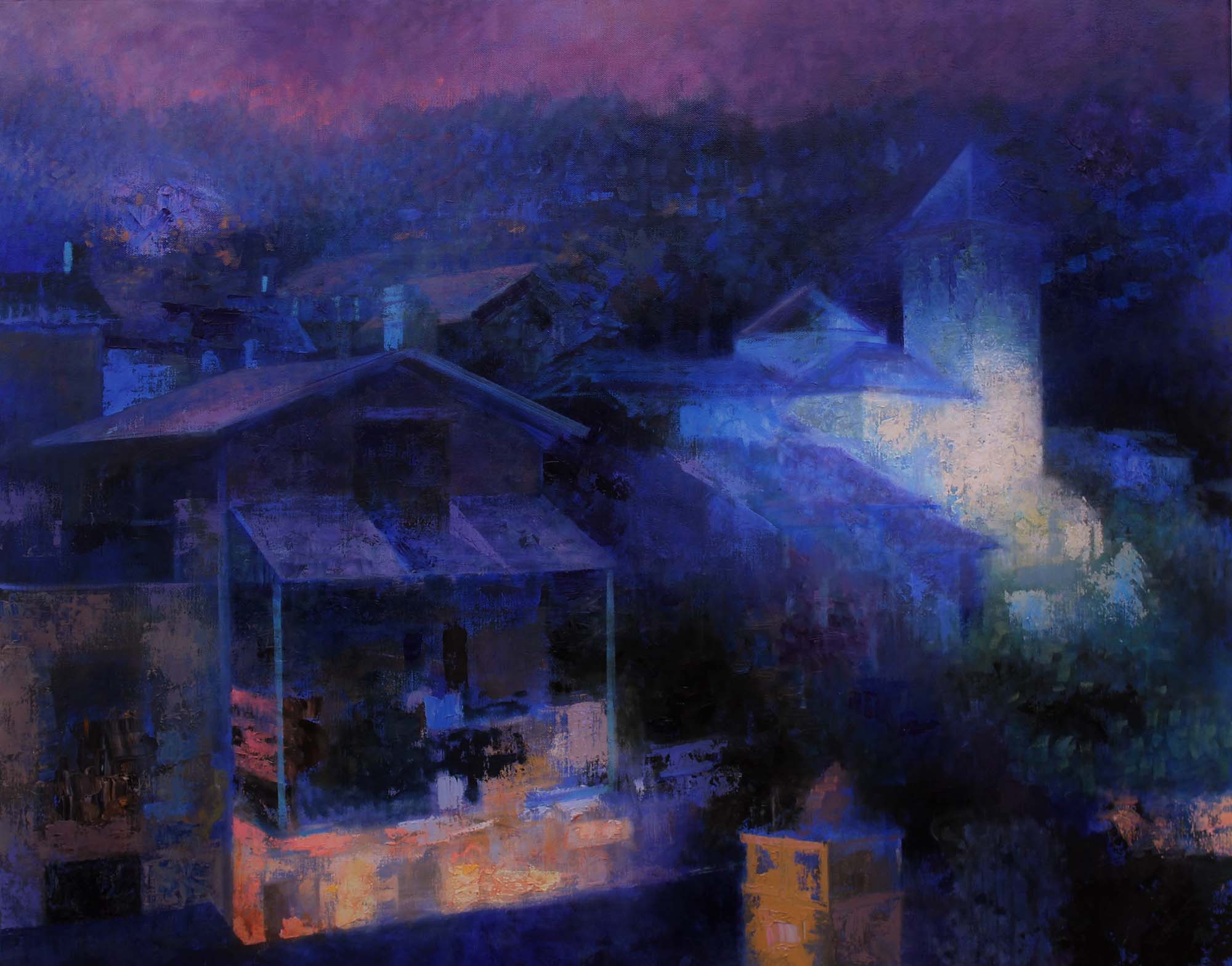 Peter Hartwig - Torla - 2021 - 0lieverf op linnen - 100x125 cm