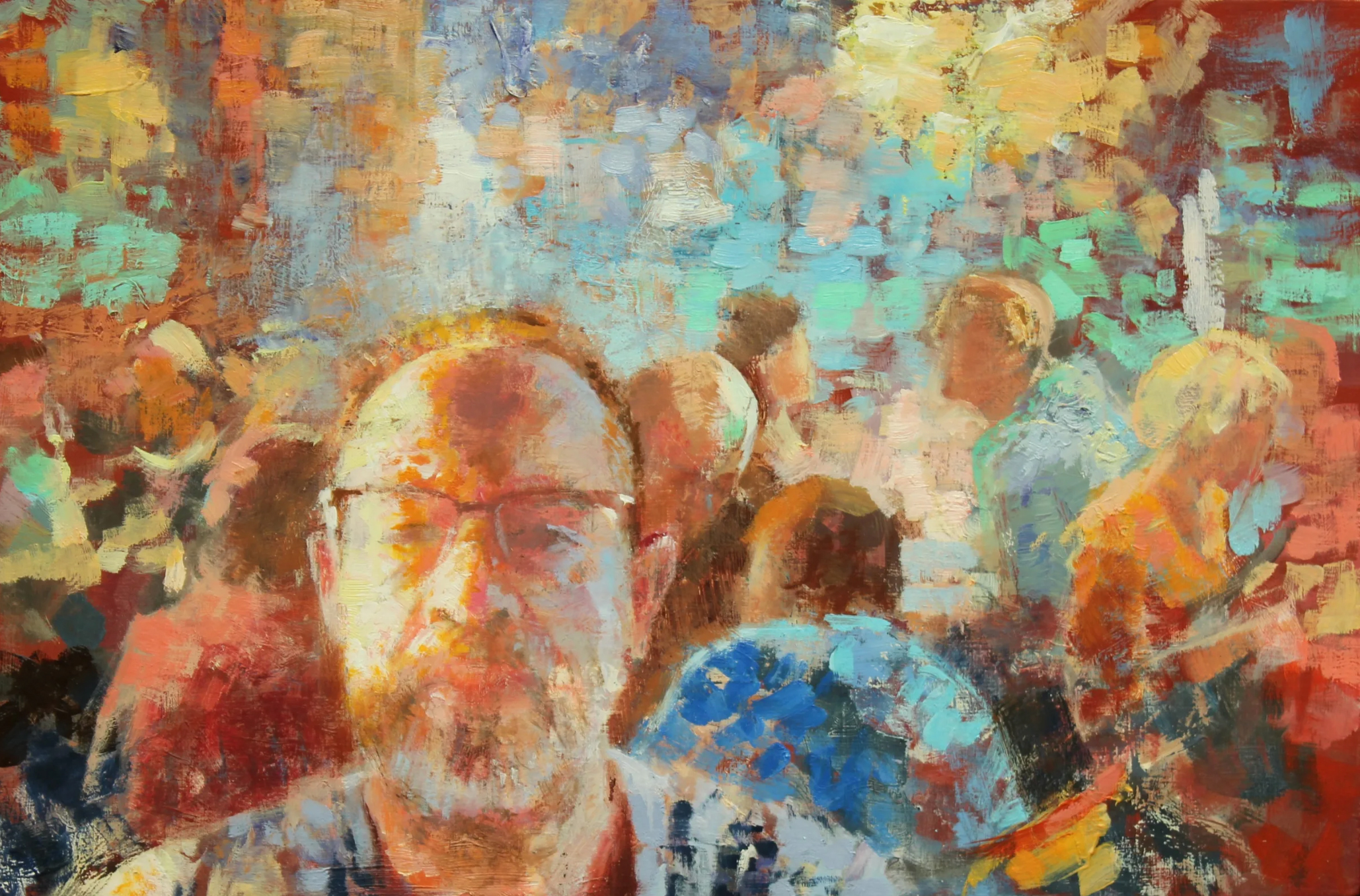 Peter Hartwig - Videobellen met achtergrond - zelfportret